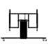 Produkt Bild Elektrisch höhenverstellbarer und neigbarer TV Rollwagen mit 70 cm Hub SCETTACR35BK-3