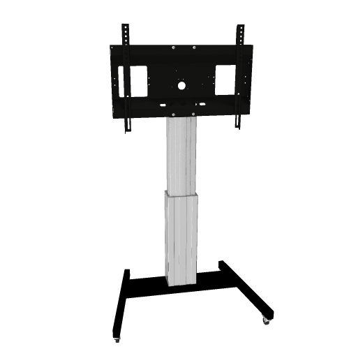 Produkt Bild Elektrisch höhenverstellbarer TV Rollwagen, mobiler Monitorständer, 50 cm Hub SCETAVK