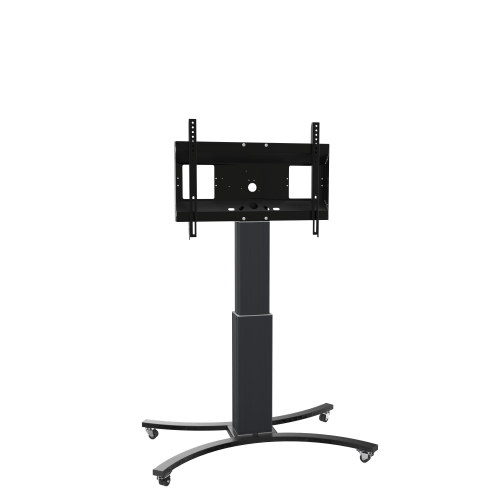 Produkt Bild Elektrisch höhenverstellbarer Rollständer und mobile Halterung für Displays mit 50 cm Hub SCETACBK