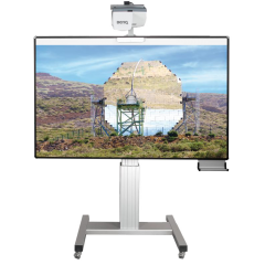 Produktbild Fahrbare Whiteboard deluxe 130 Tafel, elektrisch höhenverstellbar 