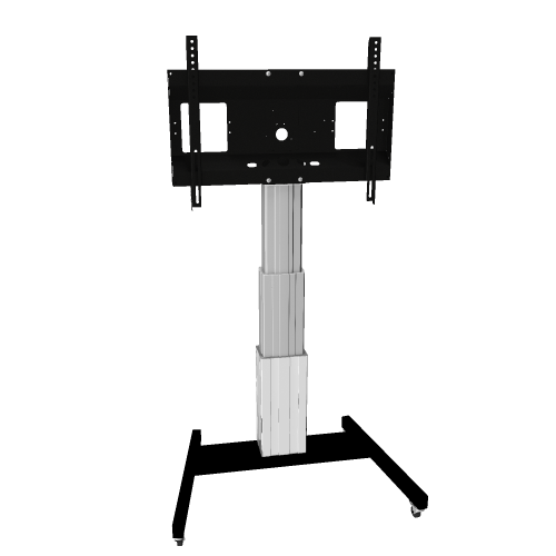 Produkt Bild Elektrisch höhenverstellbarer TV Rollwagen, mobiler Monitorständer, 70 cm Hub, inkl. Kollisionsschutz SCETAV3535K
