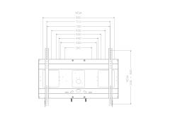 Detailbild Monitorhalterung für Displays mit max. VESA 800 x 600 PY1-IFPD-HW