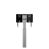 Product image Height adjustable monitor wall mount, Lite series RLI10070WK-3