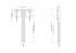 Product image Height adjustable monitor wall mount, Lite series RLI10070WK-7