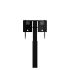 Product image Height adjustable monitor wall mount, Lite series RLI10070WBK-3