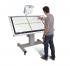 Product image Mobile tiltable whiteboard workITdesk for different projectors SCETTIHNEO