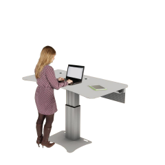 Product image Electric height adjustable desk, standing desk, 42 cm vertical travel CCET03-72