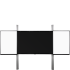 Product image Rail 2.0 - electrically height-adjustable interactive board, monitor wall mount PYETVBWW2RN9-4