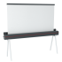 Product image projection screen with retractable adjustable feet - "Contour 