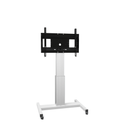 Product image Electrically height-adjustable TV trolley, mobile monitor stand, 50 cm stroke SCETAK