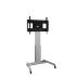 Product image Electrically height-adjustable TV trolley, mobile with V-foot, silver SCETAVSK-1