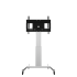 Product image Electrically height-adjustable TV trolley, mobile with V-foot, silver SCETAVSK-3