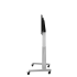 Product image Electrically height-adjustable TV trolley, mobile with V-foot, silver SCETAVSK-4