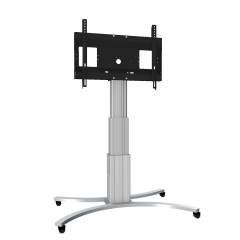 Product image Electrically height-adjustable TV trolley, mobile monitor stand, 70 cm stroke SCETAC3535K