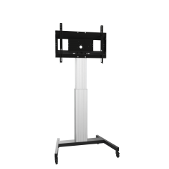 Product image Electrically height-adjustable TV trolley, mobile monitor stand, 50 cm stroke, incl. collision protection SCETAVXLK